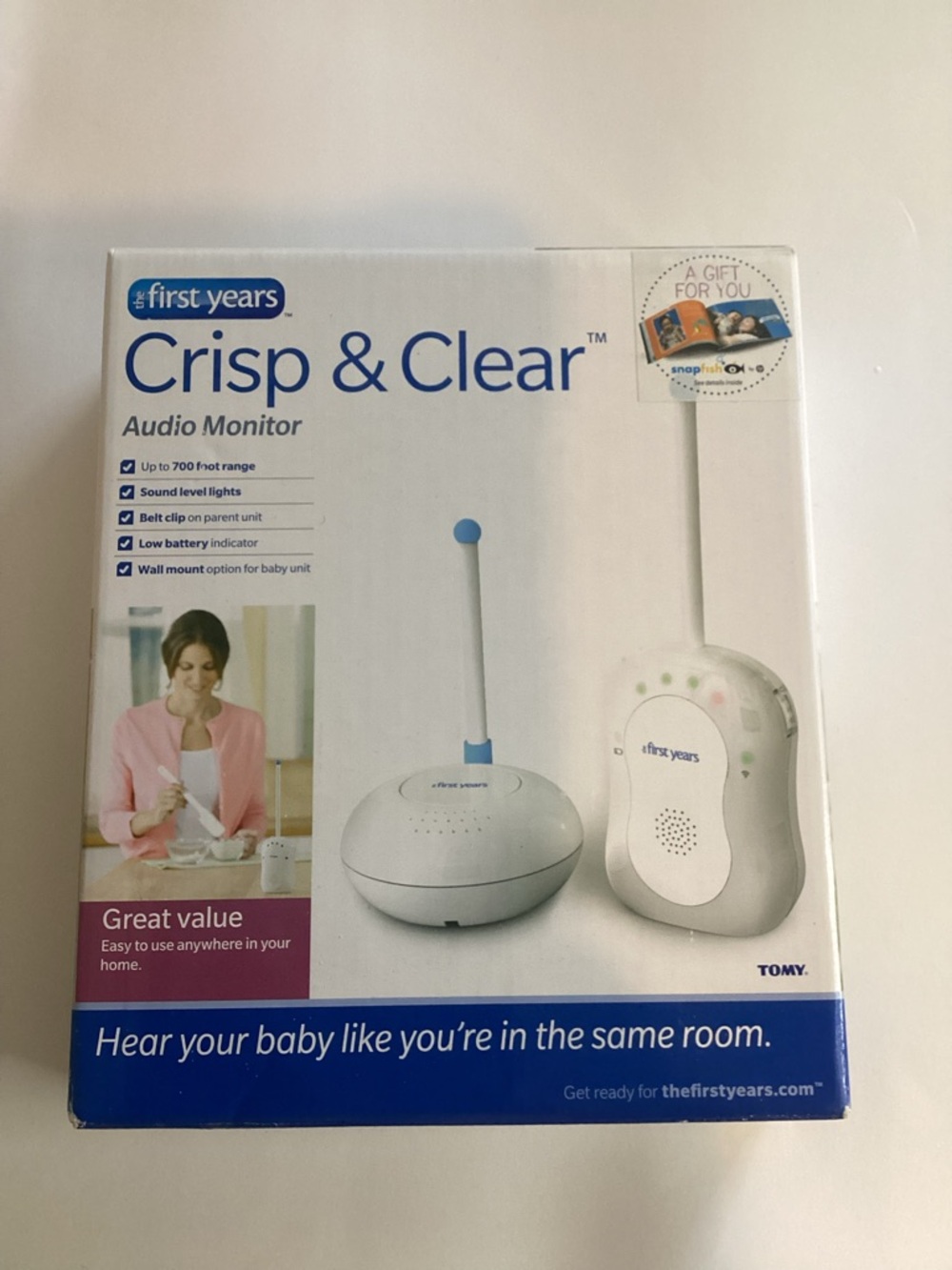 The First Years Crisp and Clear Audio Monitor Y7568 In Box Baby,nursery